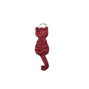 NEW handmade crochet CAT kitten keychain great gift